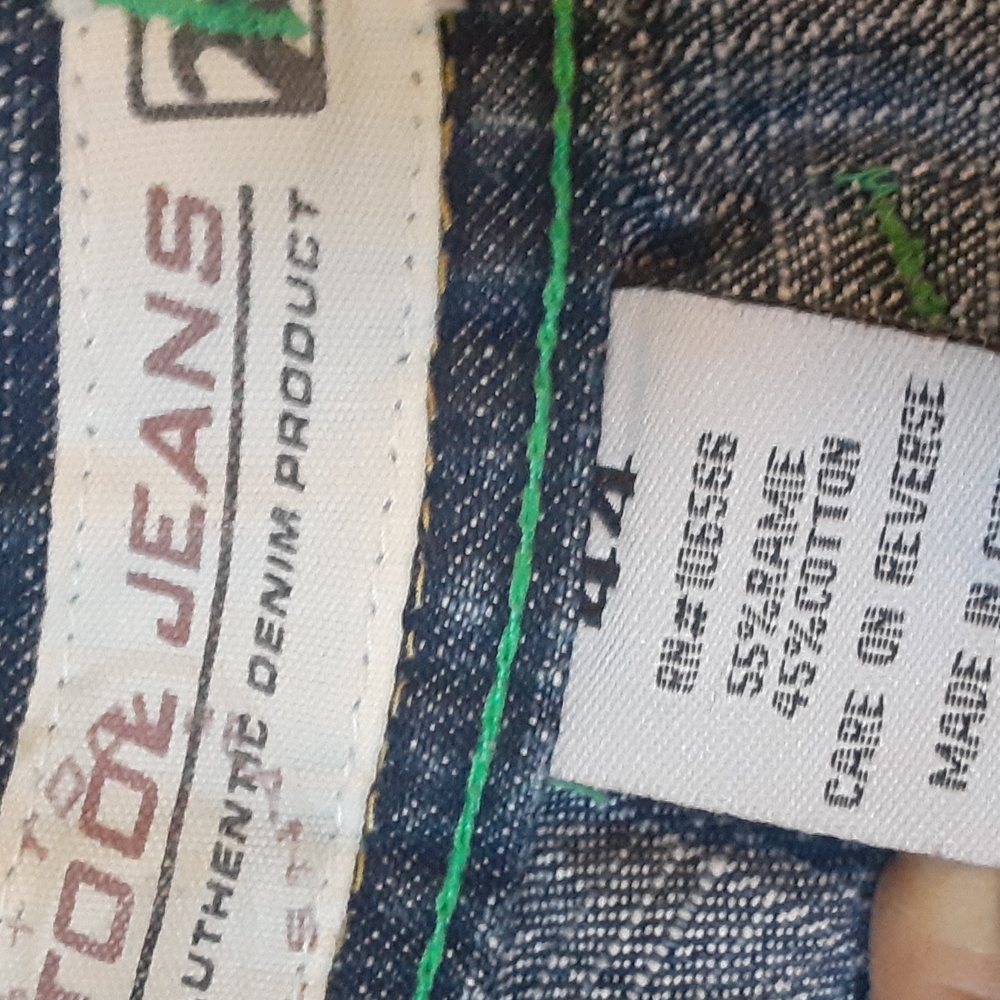 Tool Jean's, colorful checkerboard pockets,  size 44 - Picture 6 of 14